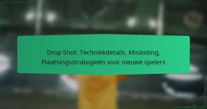 Drop Shot: Techniekdetails, Misleiding, Plaatsingsstrategieën voor nieuwe spelers