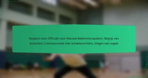 Respect voor Officials voor Nieuwe Badmintonspelers: Begrip van autoriteit, Communicatie met scheidsrechters, Volgen van regels